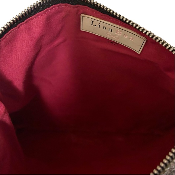 Y2K Lisa Bea large glitter zipper ‘Hustle” pouch.  Purchased in the U.K. - Picture 4 of 6